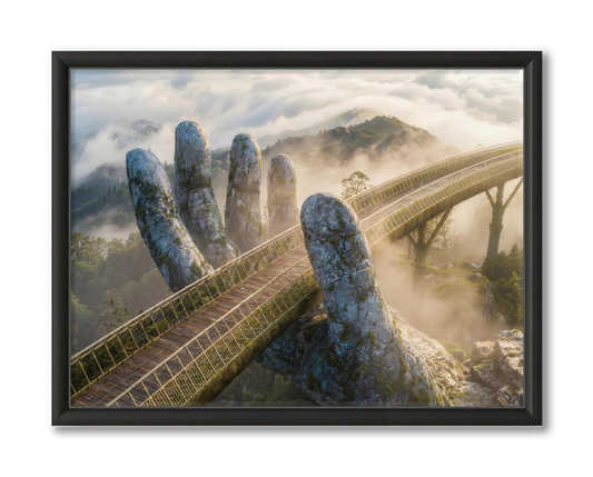 Da Nang Golden Bridge Ingelijste Poster Vietnam