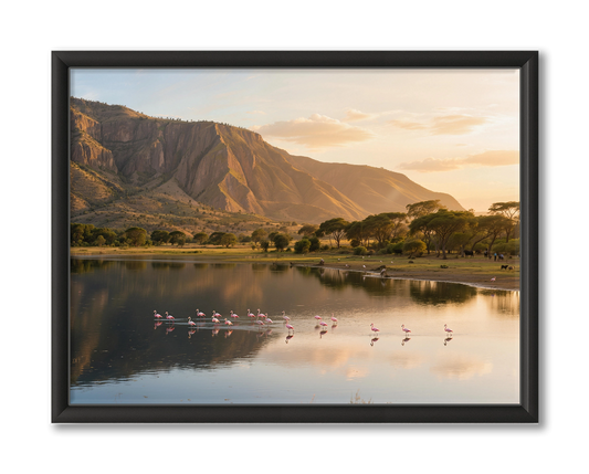 Flamingo Wildlife Wanddecoratie Tanzania