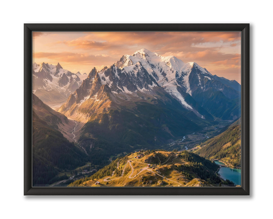Franse Alpen Ingelijste Poster Muurdecoratie Woonkamer