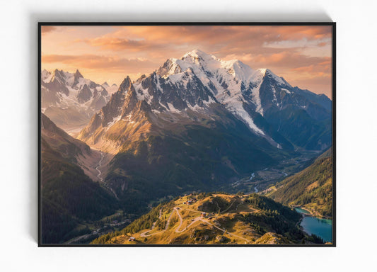 Franse Alpen Ingelijste Poster Reisfotografie Frankrijk