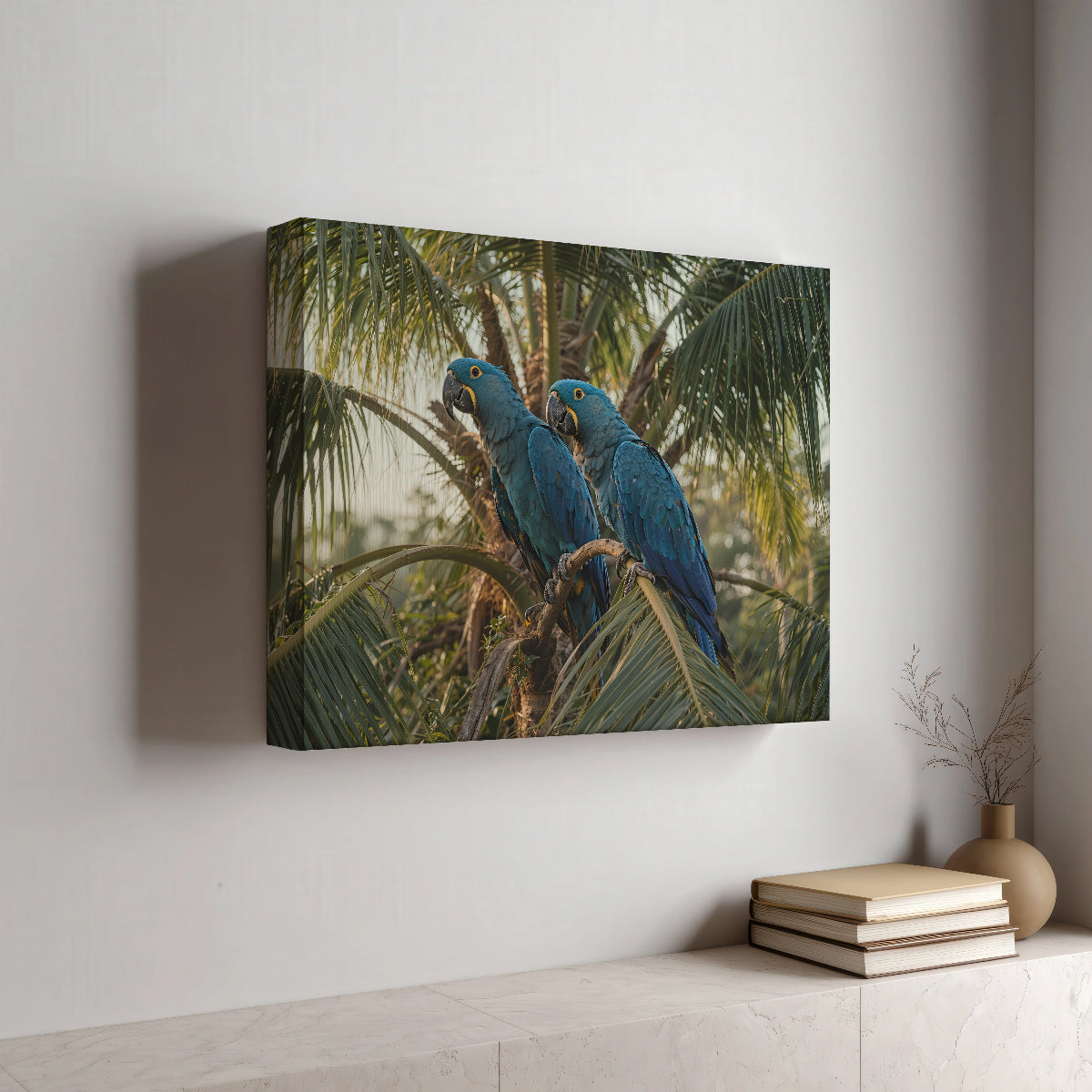 Hyacinth Macaw Papegaai Wildlife Canvas Muurdecoratie Bestellen