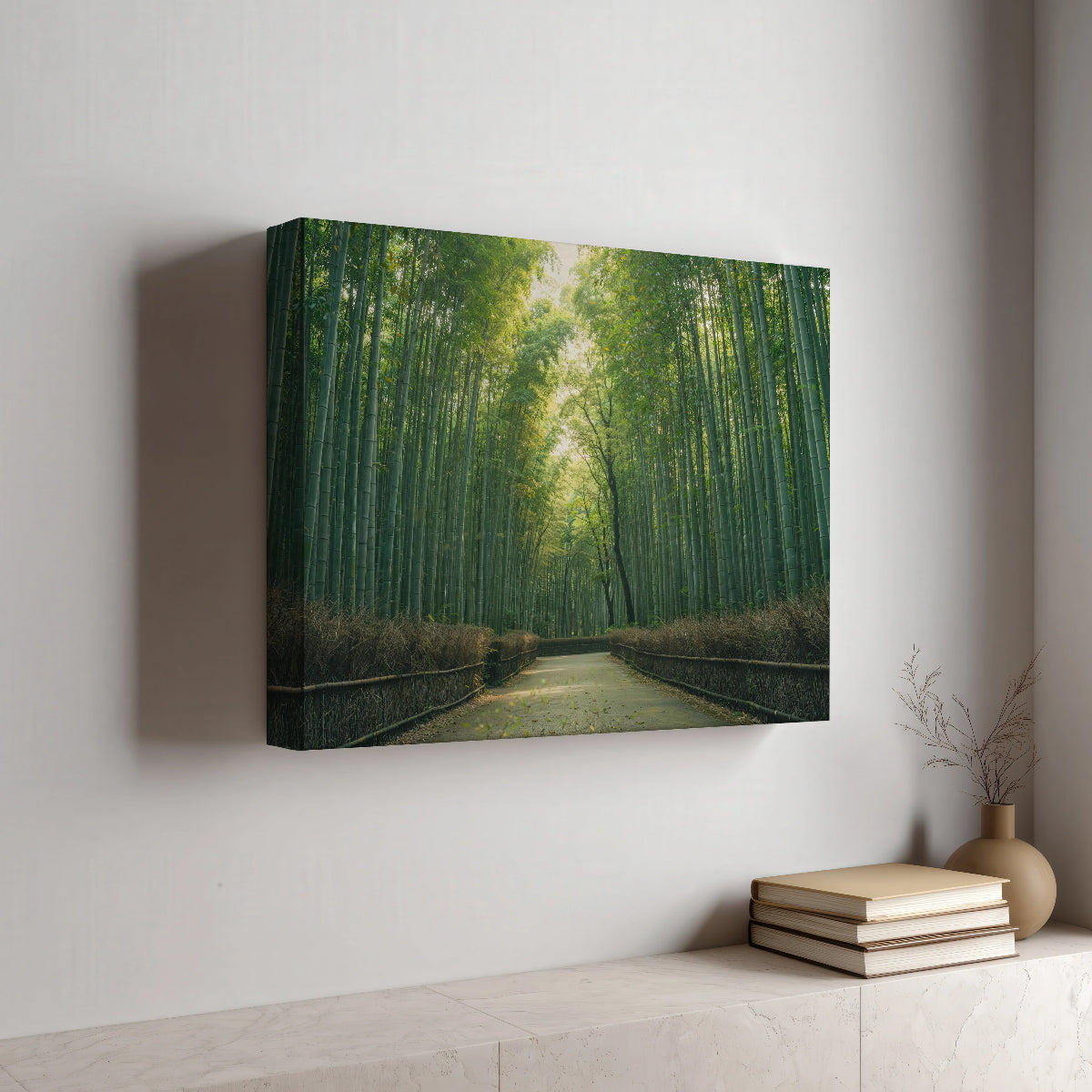 Kyoto Bamboe Forest Canvas Wanddecoratie Kopen