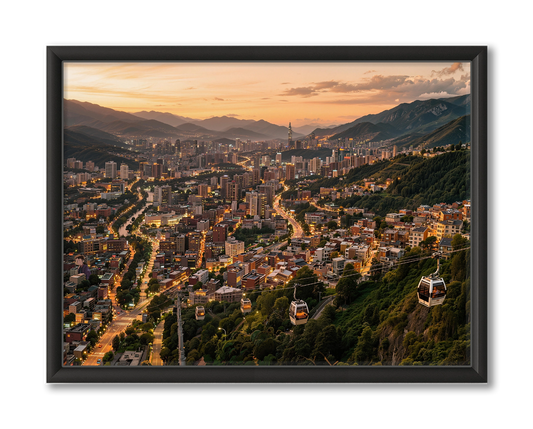 Medellin Skyline Reisfotografie Wanddecoratie Verjaardag Cadeau