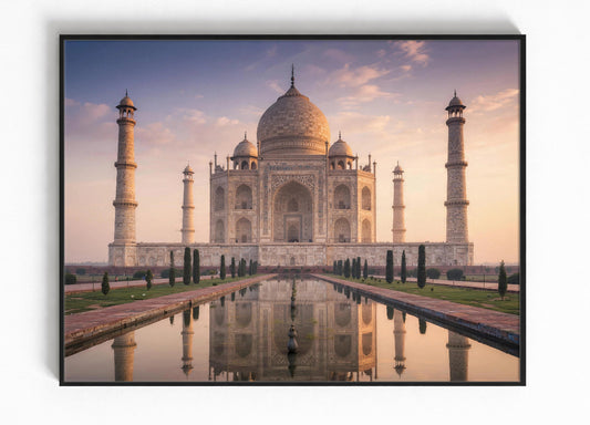 Taj Mahal Wanddecoratie - India Ingelijste Poster