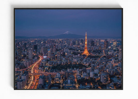 Tokyo Japan Skyline Ingelijste Poster Bestellen