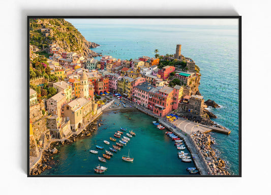 Cinque Terre Ingelijste Muurdecoratie Kopen