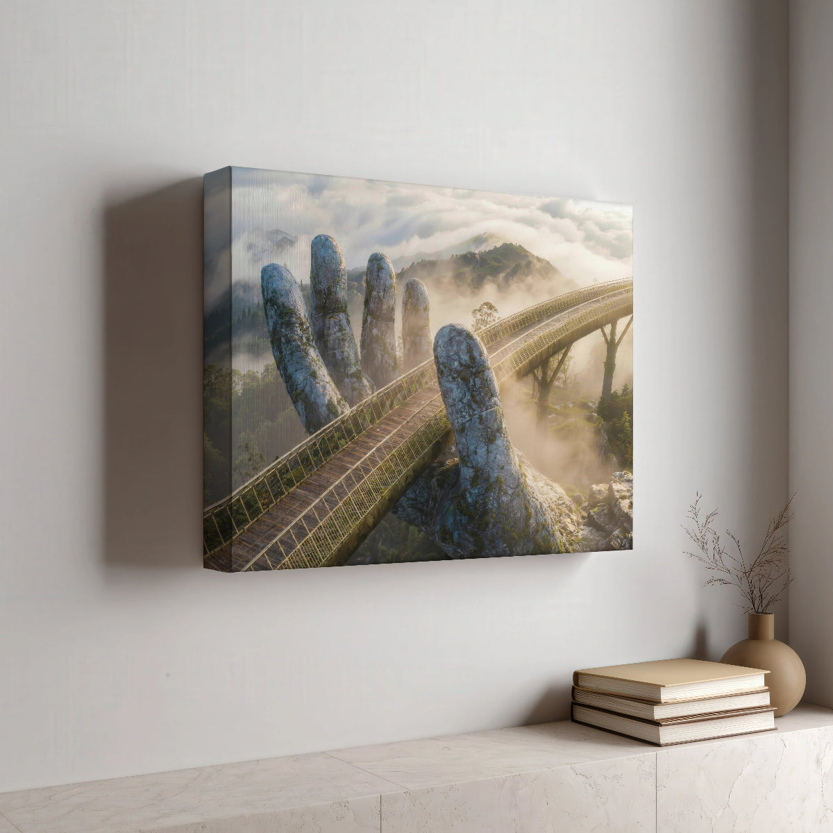 Da Nang Golden Bridge Canvas Muurdecoratie