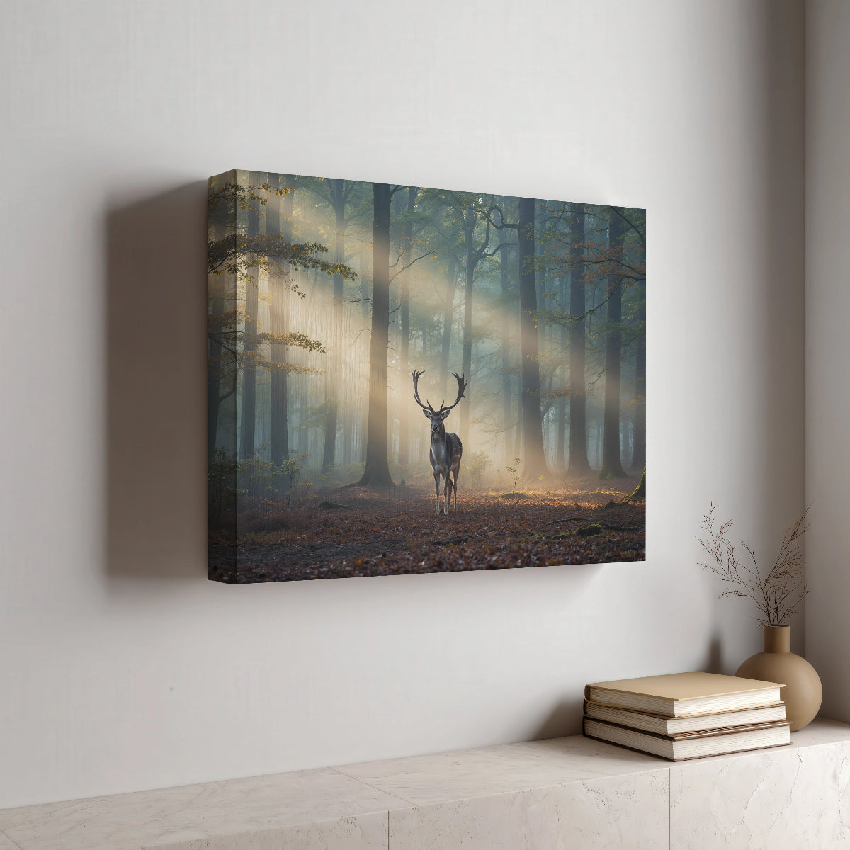 Damhert Veluwe Canvas Print - Natuur Poster Cadeau