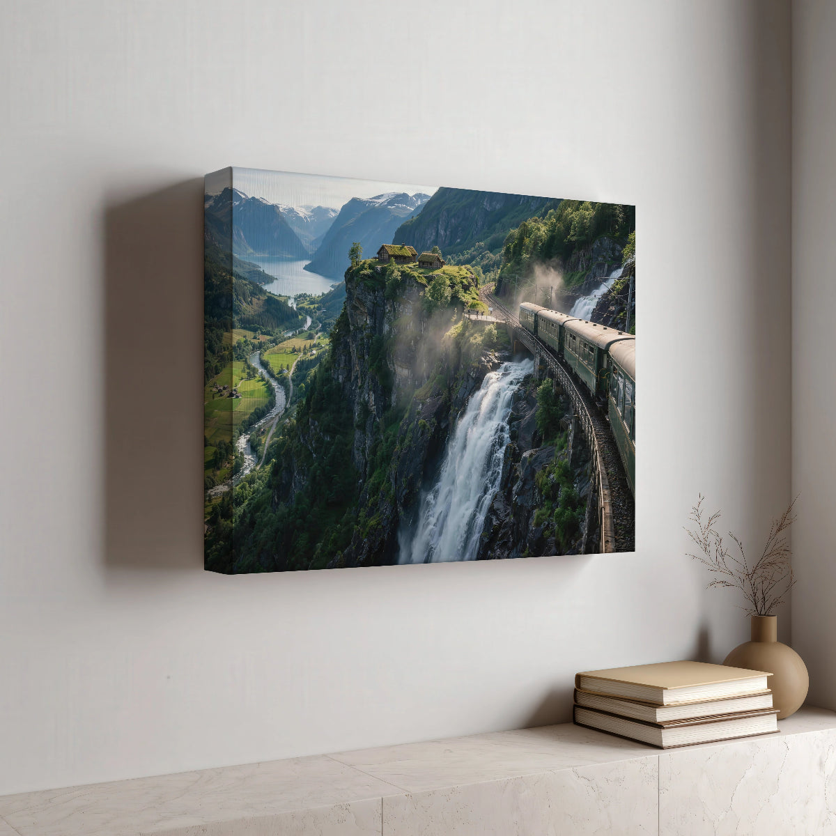 Flåm-spoorlijn Noorwegen Canvas Muurdecoratie Bestellen