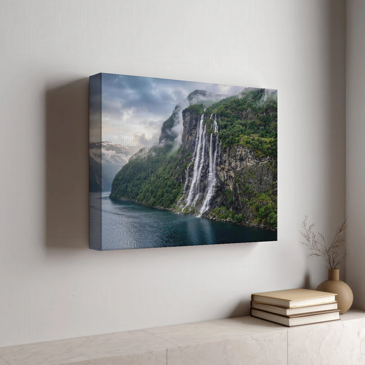 Geirangerfjord Noorwegen Canvas Muurdecoratie Bestellen Uniek Verjaardag Cadeau