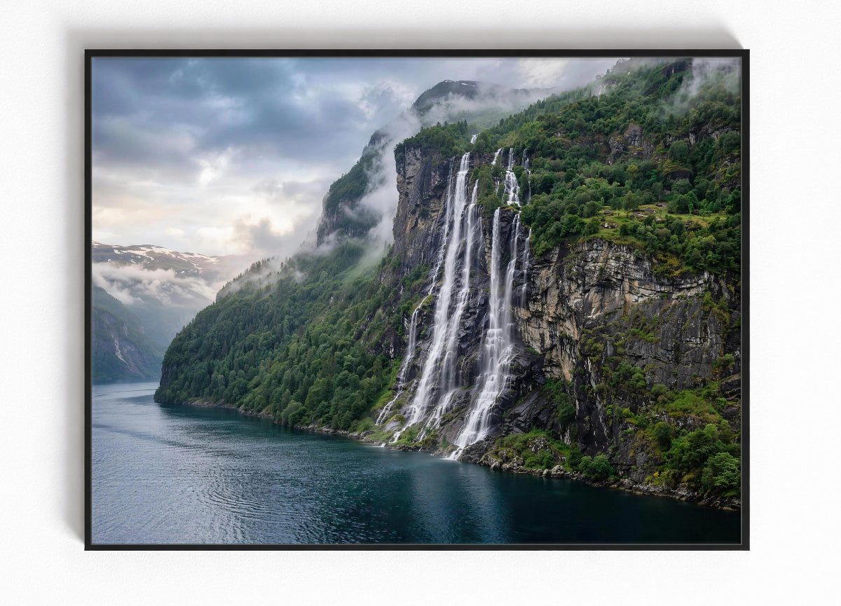 Geirangerfjord Noorwegen Ingelijste Poster Kopen