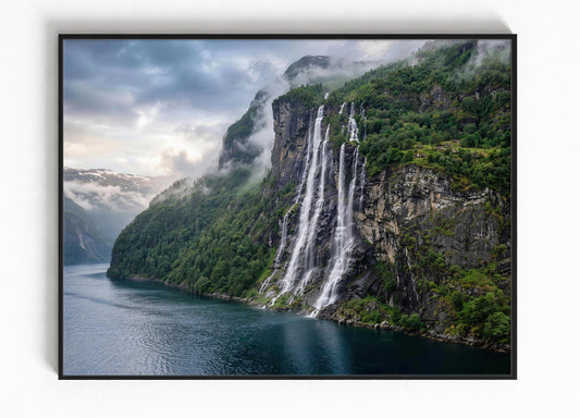 Geirangerfjord Noorwegen Ingelijste Poster Kopen
