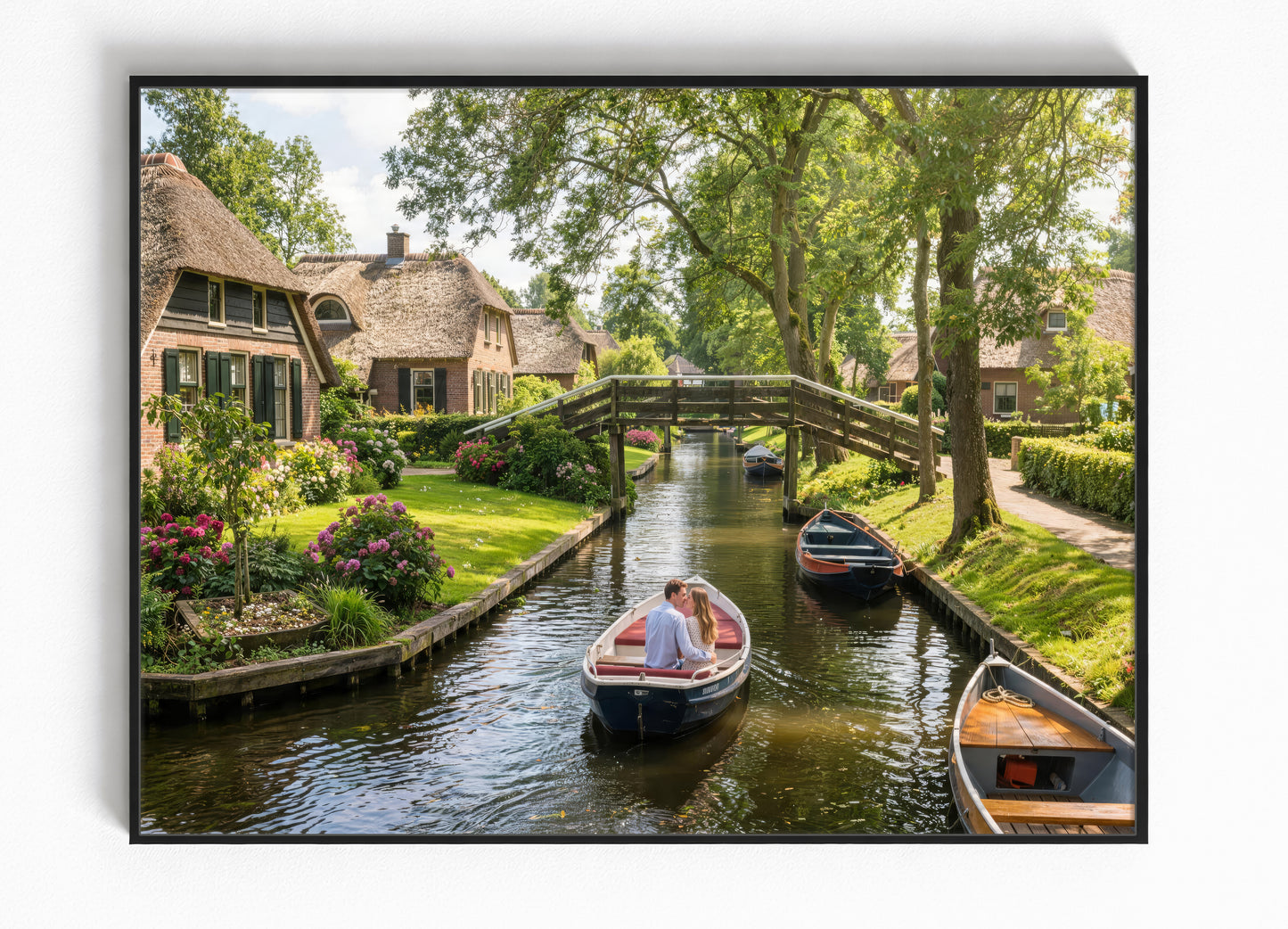 Giethoorn Ingelijste Poster 4K Muurdecoratie