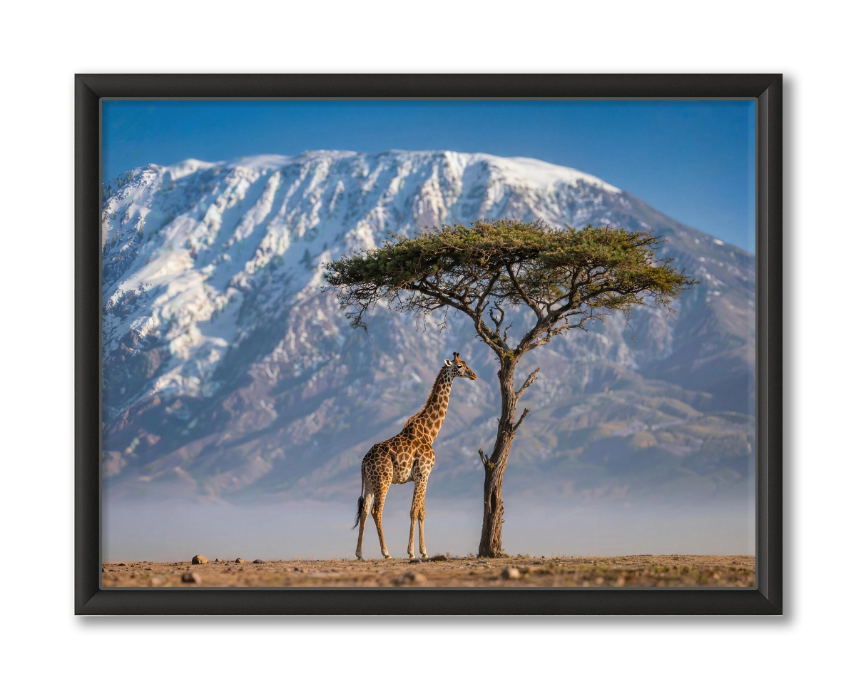 Giraffe Wildlife Wanddecoratie Tanzania
