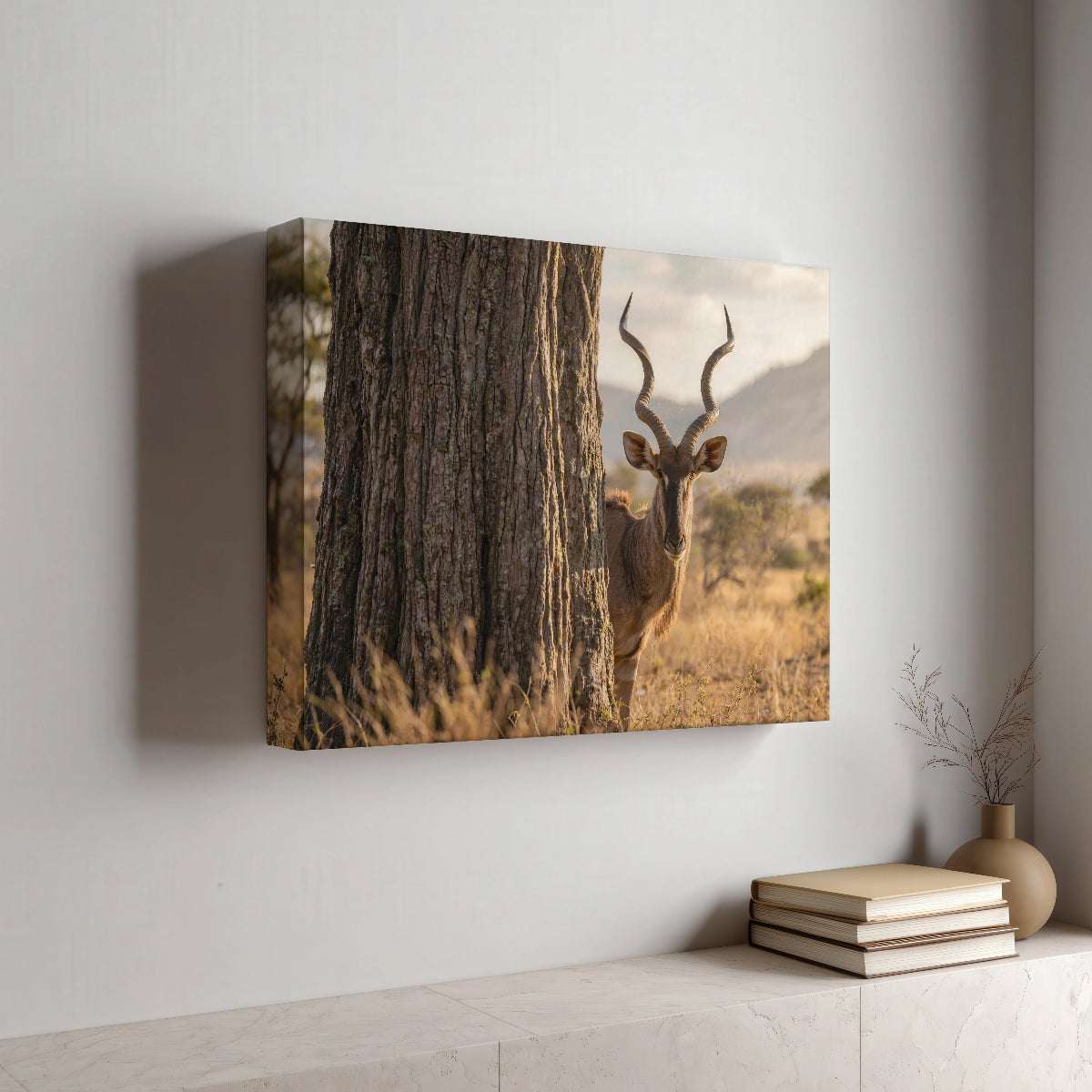 Flamingo Canvas Print Muurdecoratie Tanzania