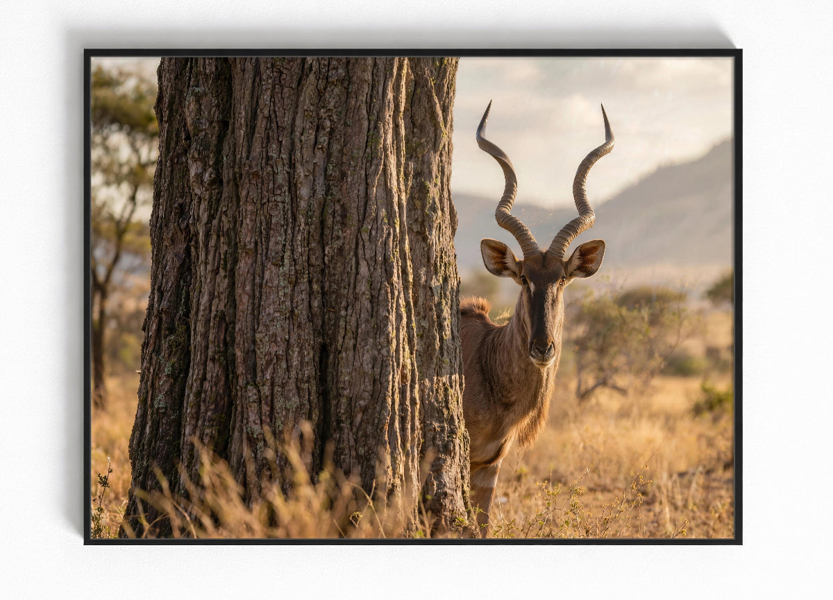 Hartenbeest Wildlife Ingelijste Poster Tanzania Bestellen