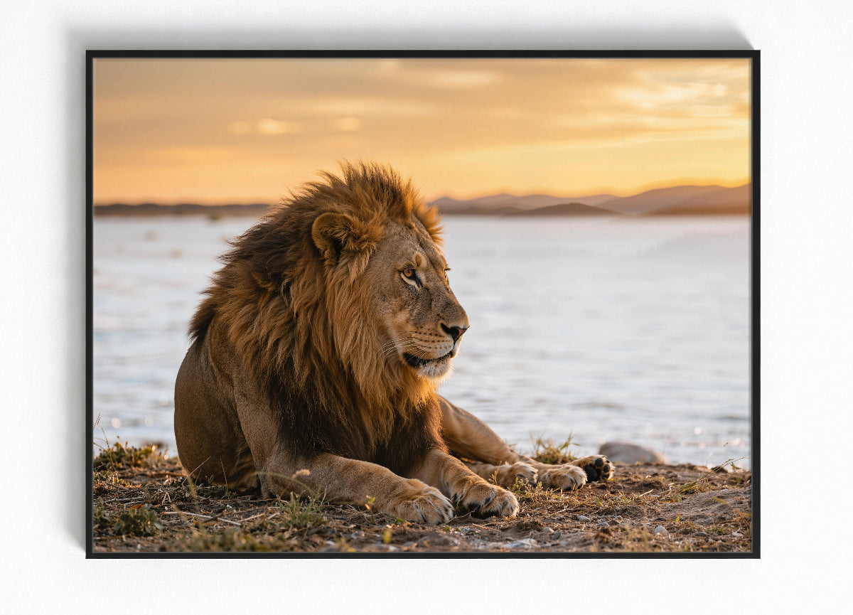 Reis Fotografie Leeuw Namibie - Wildlife Wanddecoratie Kopen