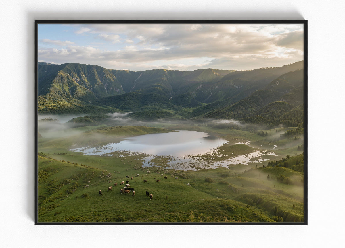Ngorongoro Crater Ingelijste Poster Bestellen