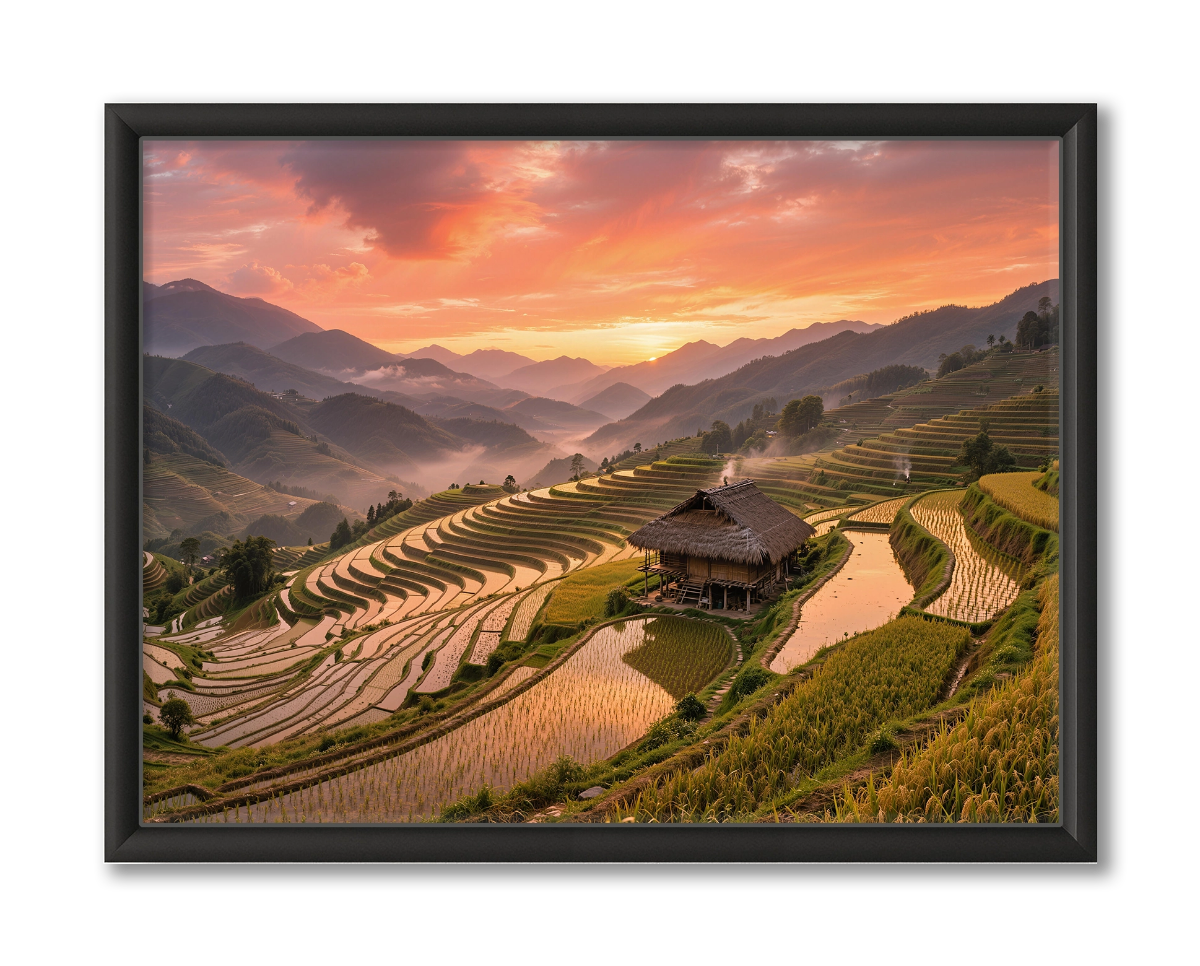 Sapa Vietnam Wanddecoratie Ingelijste Poster Cadeau