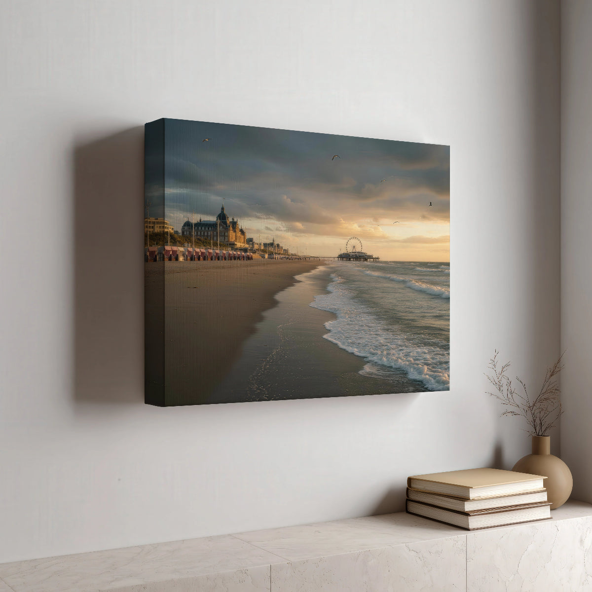Scheveningen Pier Natuur Wanddecoratie Canvas