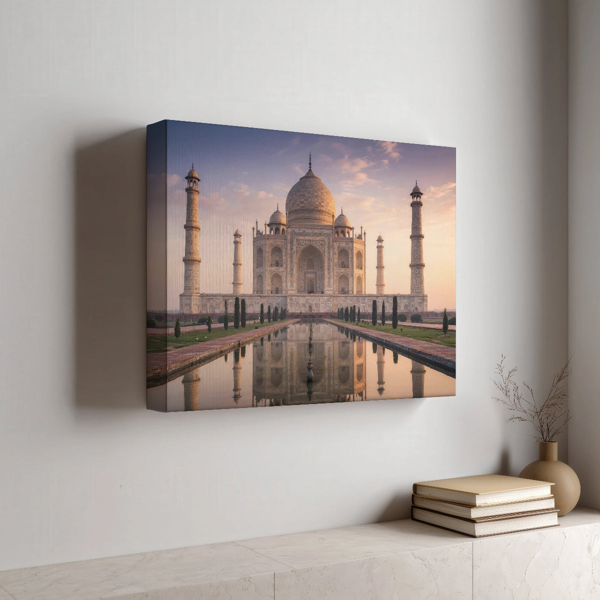 Taj Mahal Canvas Print - India Reisfotografie Op Canvas