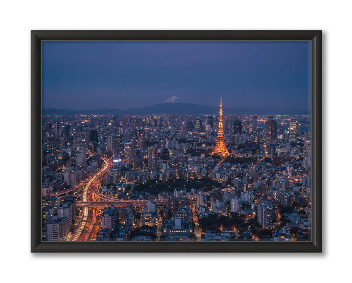 Tokyo Japan Skyline Wanddecoratie Bestellen