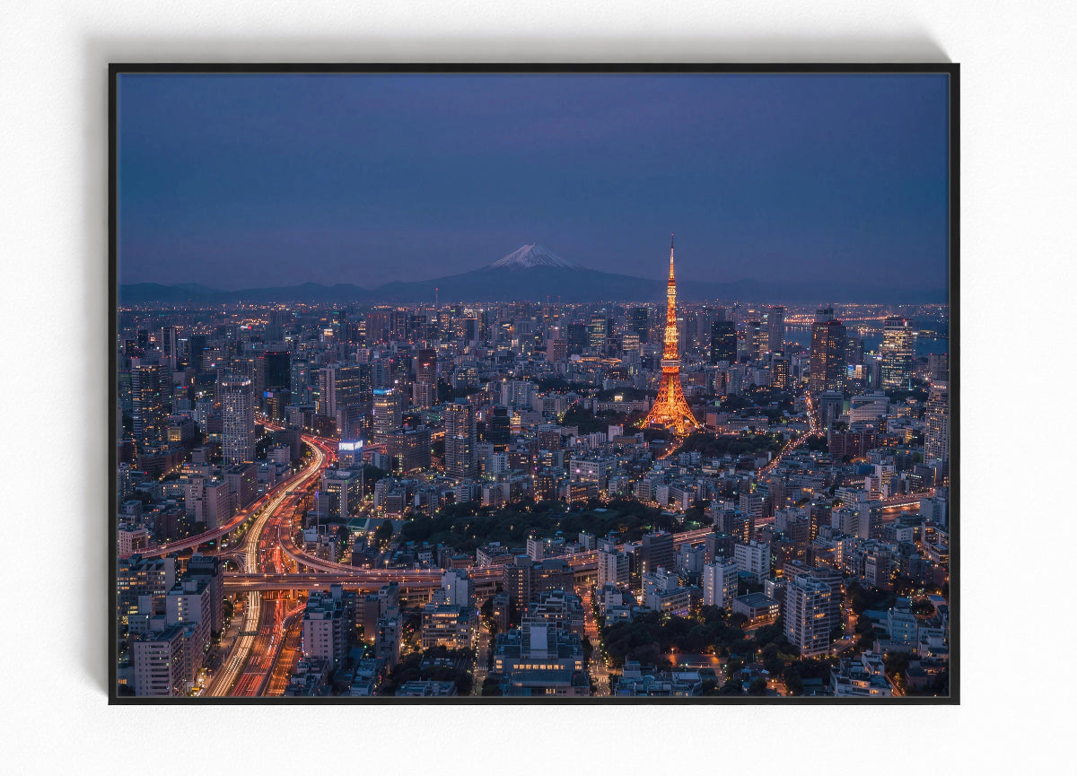 Tokyo Japan Skyline Ingelijste Poster Bestellen